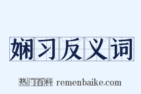 娴习反义词是什么意思的图片